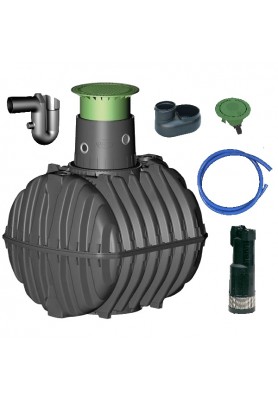Využití dešťové vody, zavlažování zahrady, sestava zahrada basic - 2700 l
